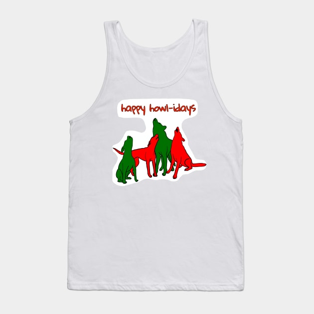 Happy Howl-idays Tank Top by Underbite Boutique